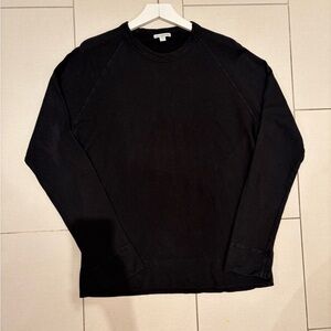 James Perse Men's Classic Black Crewneck Sweater
